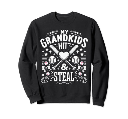 Baseball Grandma Grandmother Granny Sweatshirt - Unique Graphic Unisex - T-Shirt, Sweatshirt, Hoodie