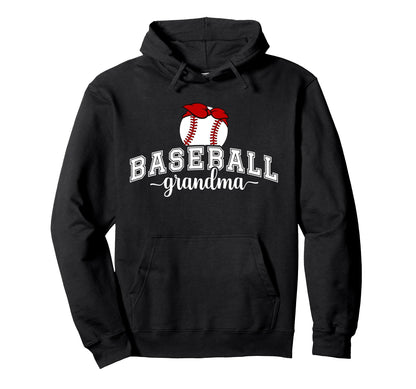 Baseball Grandma Proud Grandma Hoodie - Casual Everyday Wear Unisex - T-Shirt, Sweatshirt, Hoodie