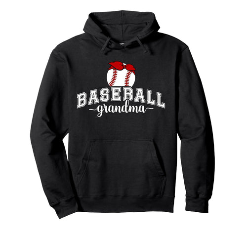 Baseball Grandma Proud Grandma Hoodie - Casual Everyday Wear Unisex - T-Shirt, Sweatshirt, Hoodie