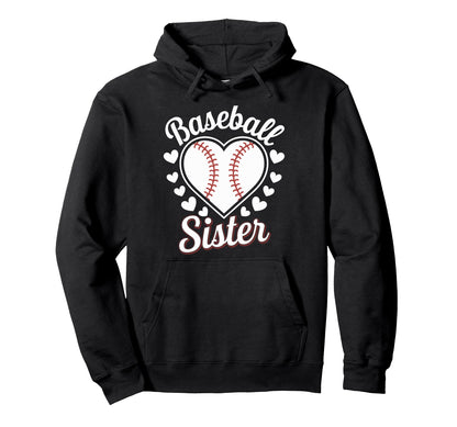 Baseball Sister Hoodie - Graphic Print Unisex - T-Shirt, Sweatshirt, Hoodie