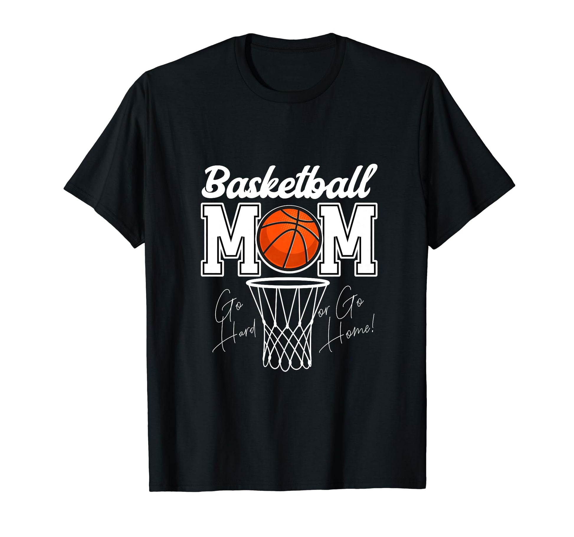 Basketball Mom Love Heart Basketball Dad T-Shirt - Graphic Print Unisex - T-Shirt, Sweatshirt, Hoodie