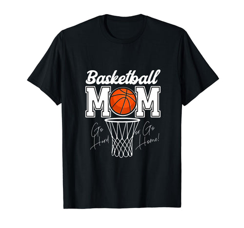 Basketball Mom Love Heart Basketball Dad T-Shirt - Graphic Print Unisex - T-Shirt, Sweatshirt, Hoodie