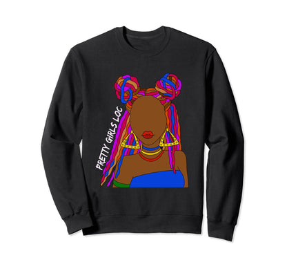 Pretty Loc Rainbow Locs 90S Sweatshirt - Unique Graphic Unisex - T-Shirt, Sweatshirt, Hoodie