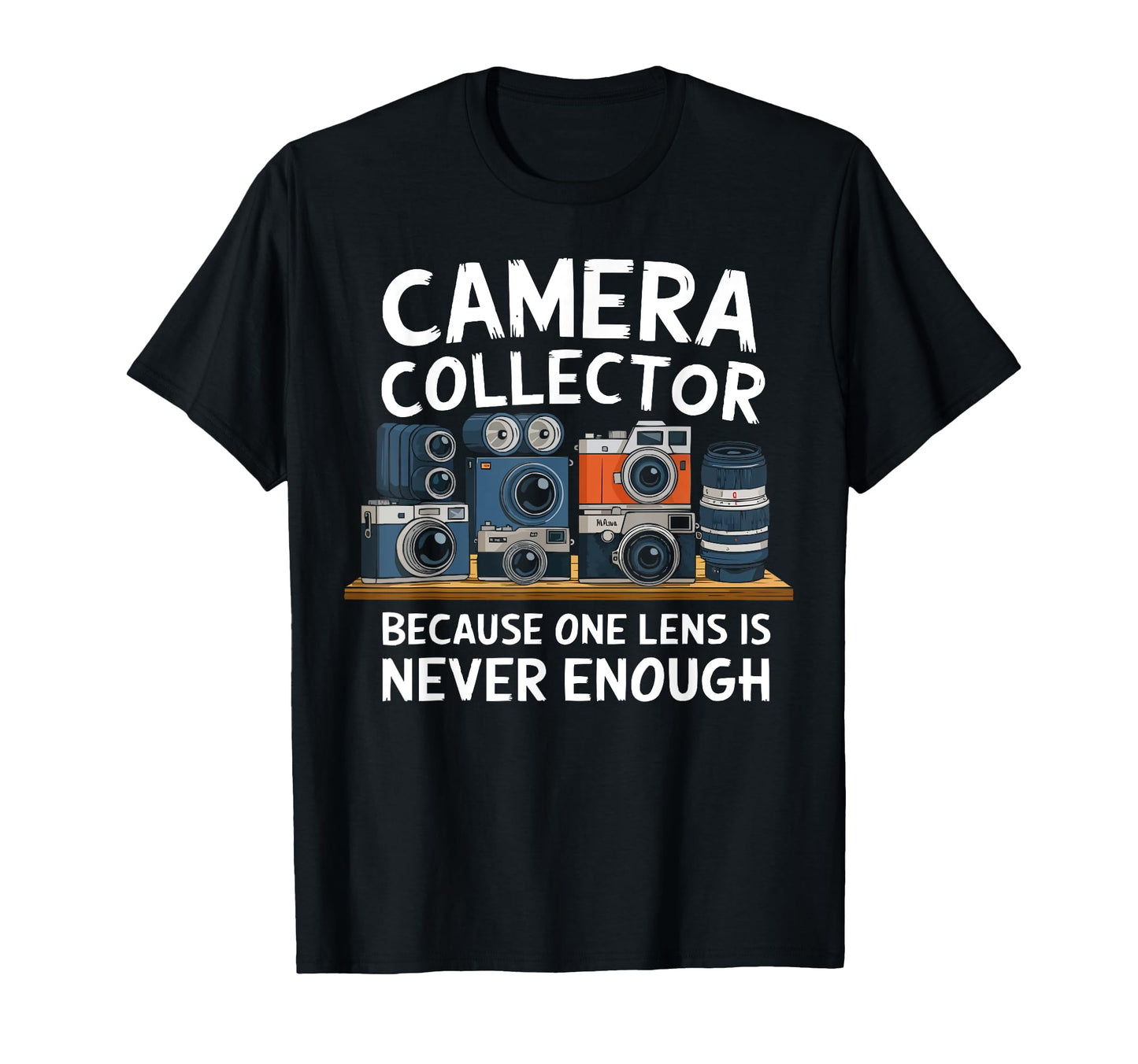 Camera Collector Cameraman T-Shirt - Custom Art Print for Adults - T-Shirt, Sweatshirt, Hoodie