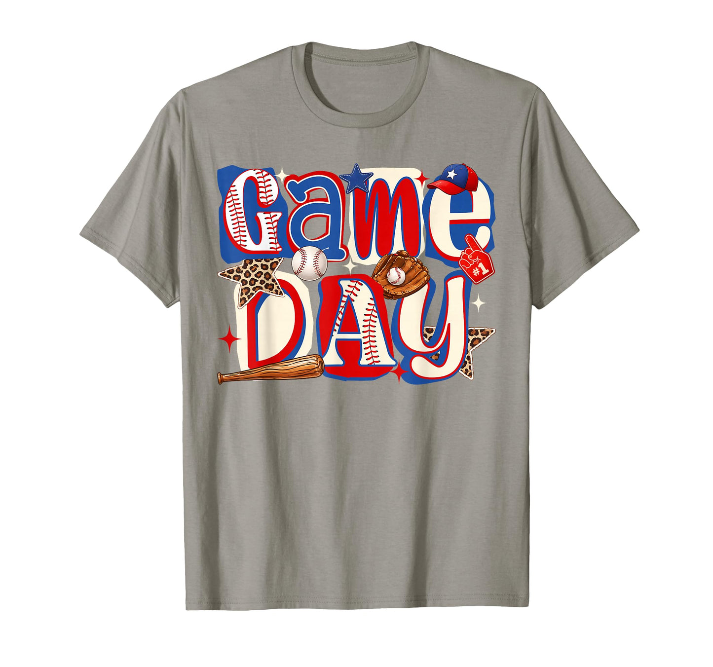 Game Day Baseball Funny Baseball T-Shirt - Custom Art Print Men Women - T-Shirt, Sweatshirt, Hoodie