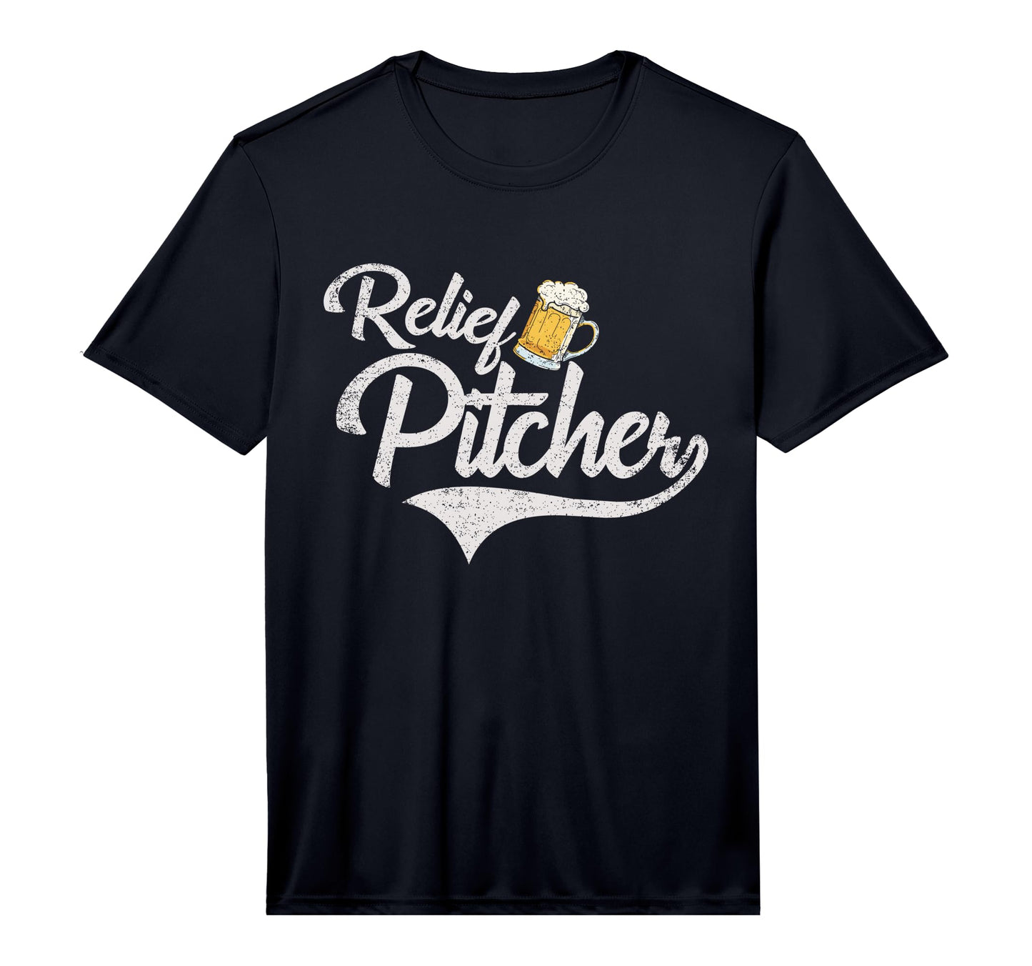 Mens Relief Pitcher Beer And T-Shirt - Custom Art Print for Adults - T-Shirt, Sweatshirt, Hoodie
