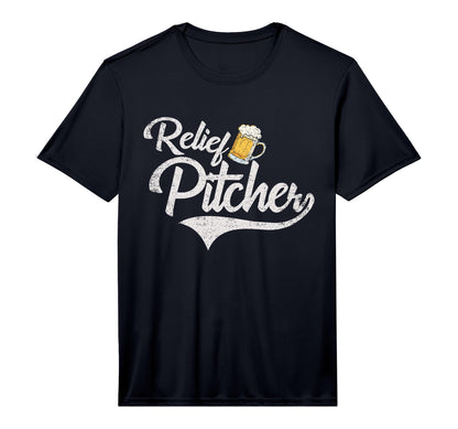 Mens Relief Pitcher Beer And T-Shirt - Custom Art Print for Adults - T-Shirt, Sweatshirt, Hoodie
