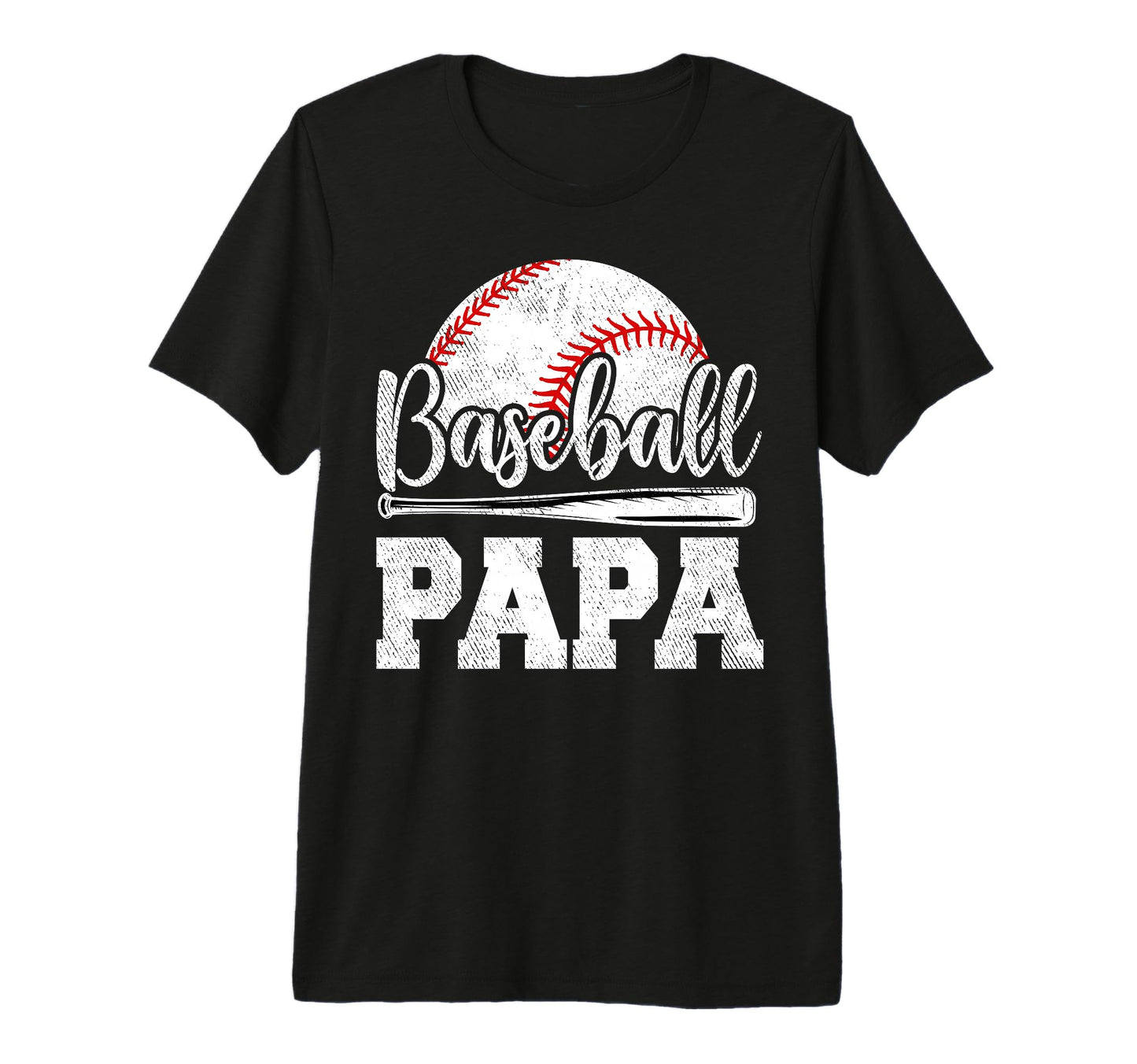Baseball Papa Baseball Player Game T-Shirt - Minimalist Print Men Women - T-Shirt, Sweatshirt, Hoodie
