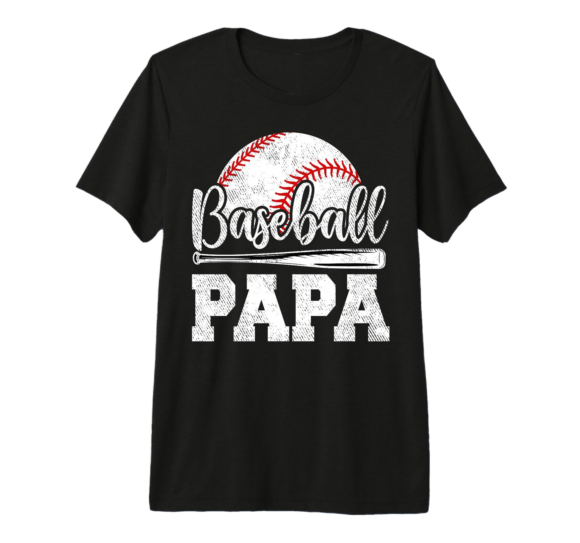 Baseball Papa Baseball Player Game T-Shirt - Minimalist Print Men Women - T-Shirt, Sweatshirt, Hoodie