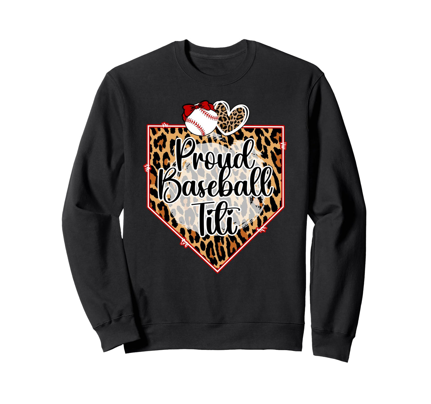 Proud Baseball Titi Baseball Sweatshirt - Minimalist Print for Adults - T-Shirt, Sweatshirt, Hoodie