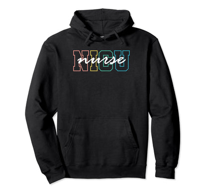 Nicu Nurse Icu Neonatal Boho Rainbow Hoodie - Novelty Apparel Men Women - T-Shirt, Sweatshirt, Hoodie