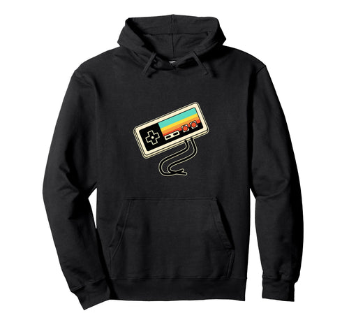 Gaming Controller Rainbow 80S 90S Hoodie - Casual Everyday Wear for Adults - T-Shirt, Sweatshirt, Hoodie