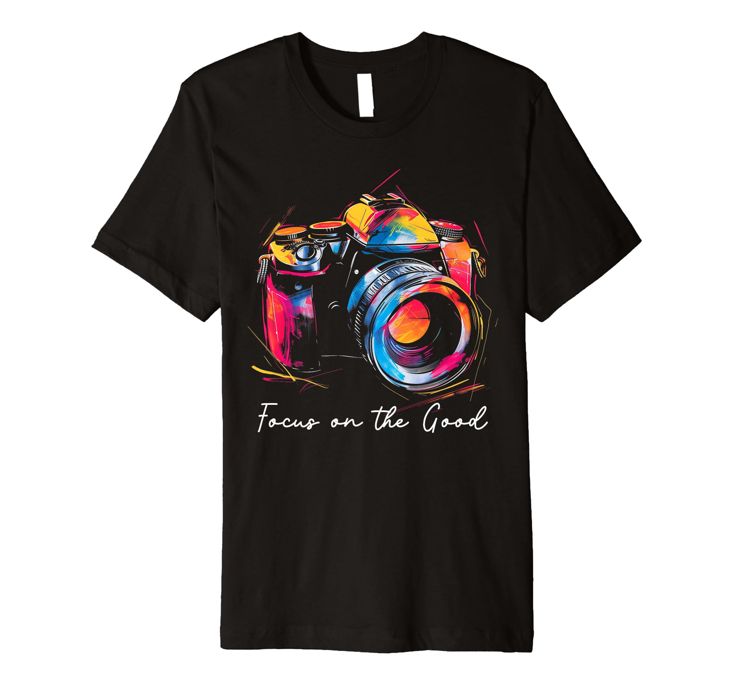 Photographer Focus Good Camera T-Shirt - Unique Graphic for Adults - T-Shirt, Sweatshirt, Hoodie