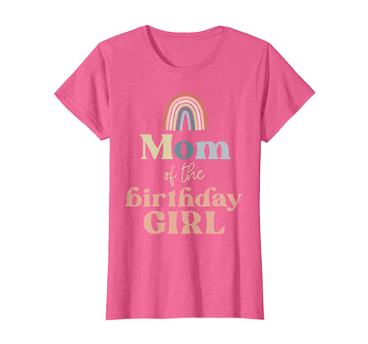 Mom Birthday Boho Rainbow Party Supplies T-Shirt - Novelty Apparel Unisex - T-Shirt, Sweatshirt, Hoodie