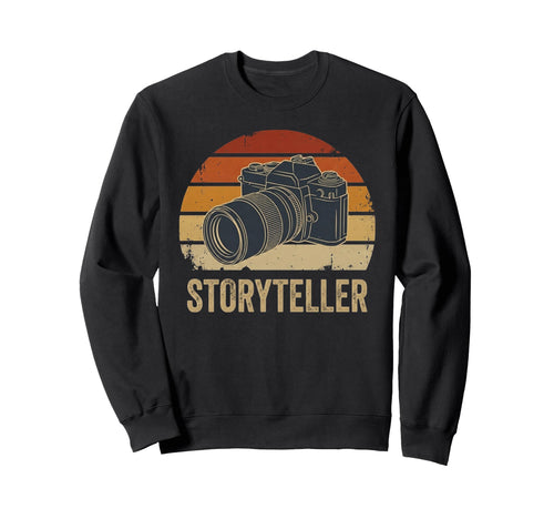 Storyteller Camera Photographer Sweatshirt - Trendy Graphic for Adults - T-Shirt, Sweatshirt, Hoodie