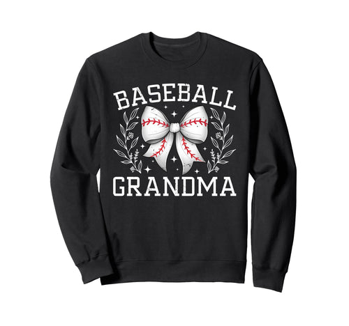 Coquette Bow Baseball Grandma Game Sweatshirt - Graphic Print for Adults - T-Shirt, Sweatshirt, Hoodie