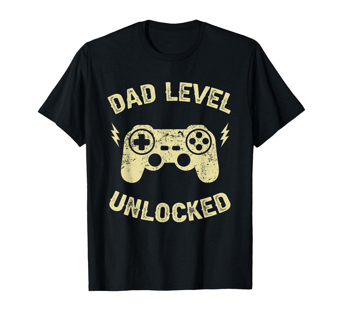 Dad Level Unlocked Gaming Controller T-Shirt - Unique Graphic Unisex - T-Shirt, Sweatshirt, Hoodie