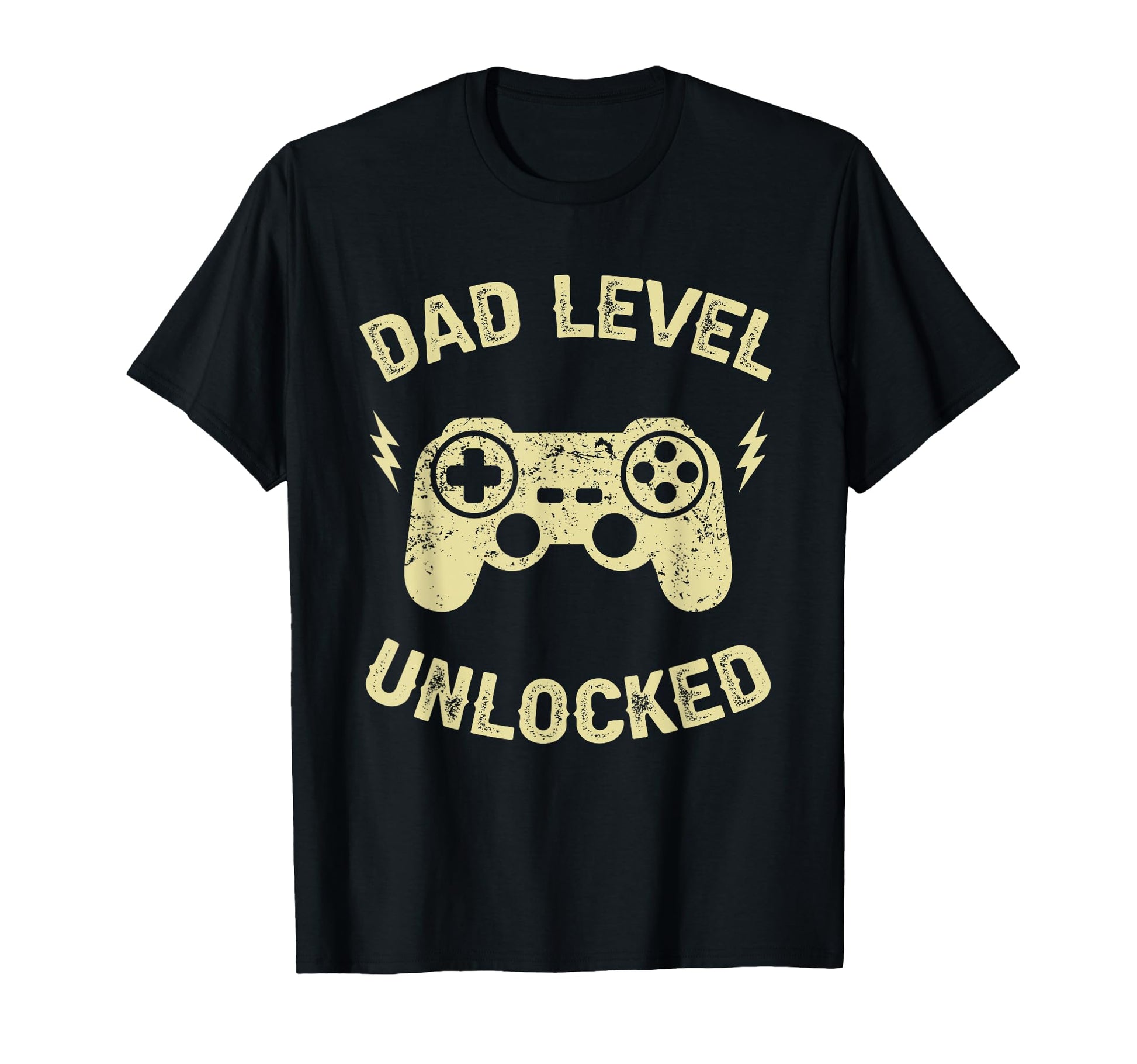 Dad Level Unlocked Gaming Controller T-Shirt - Unique Graphic Unisex - T-Shirt, Sweatshirt, Hoodie