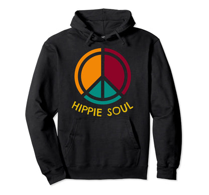 Hippie Soul Peace And Love Peace Sign Hoodie - Graphic Print Unisex - T-Shirt, Sweatshirt, Hoodie