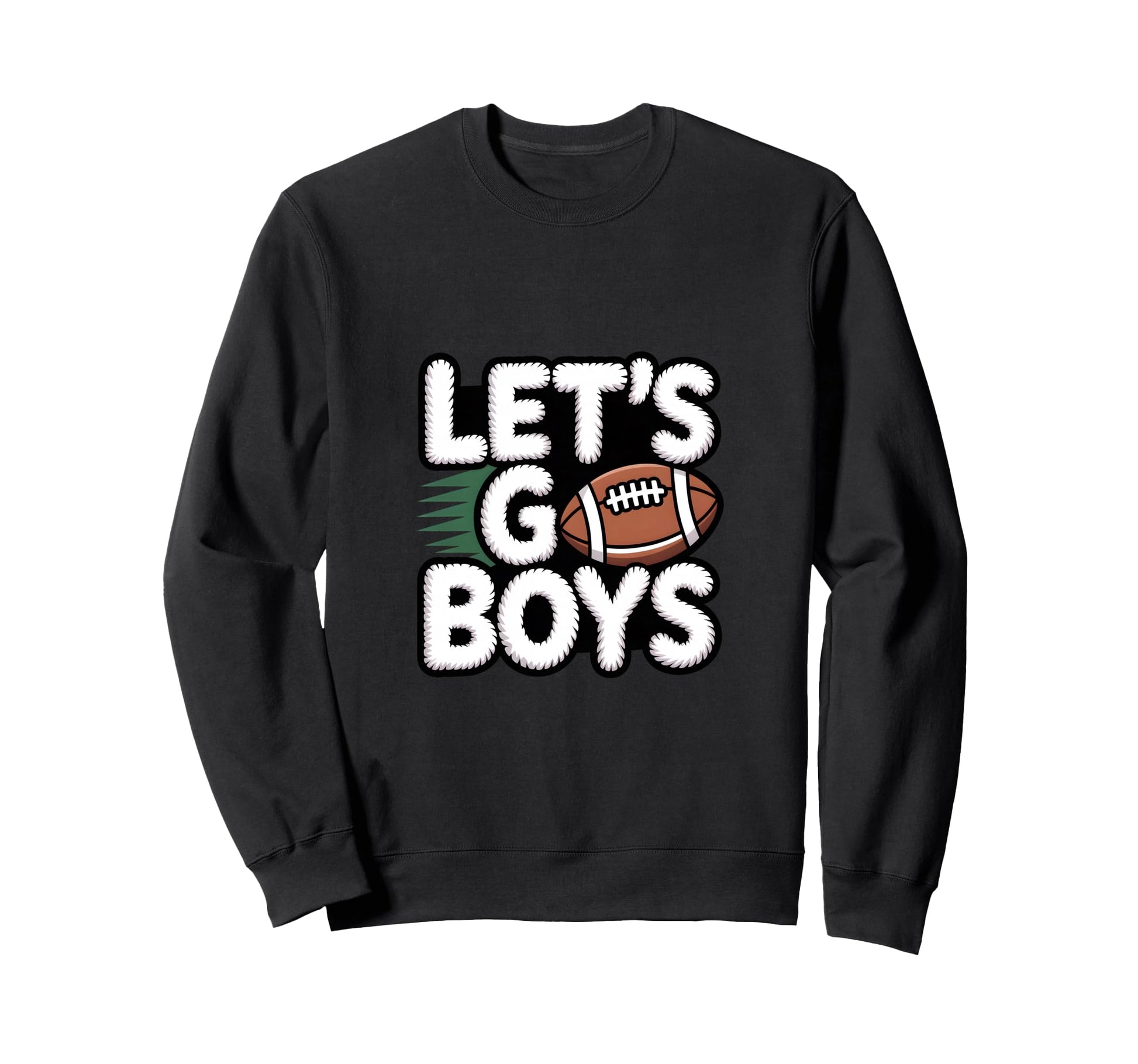 Lets Go Football Mom Sunday Game Sweatshirt - Casual Everyday Wear Unisex - T-Shirt, Sweatshirt, Hoodie