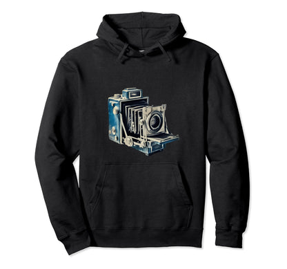 Old Camera Authentic Art Collection Hoodie - Novelty Apparel for Adults - T-Shirt, Sweatshirt, Hoodie