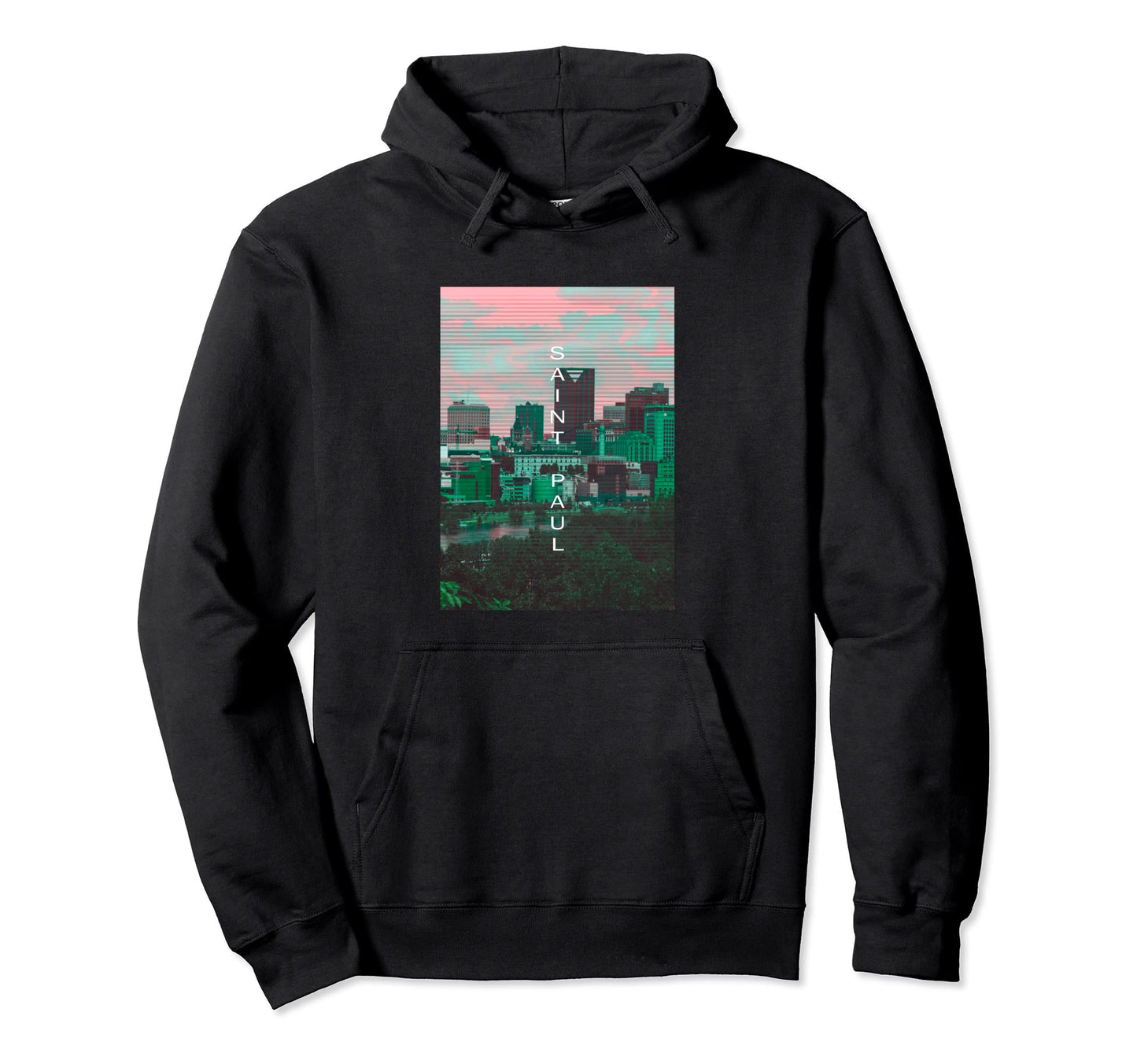 Minnesota Vaporwave Aesthetic Hoodie - Minimalist Print for Adults - T-Shirt, Sweatshirt, Hoodie