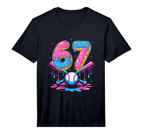Baseball Drip Number 67 Player 67Th T-Shirt - Graphic Print Unisex - T-Shirt, Sweatshirt, Hoodie