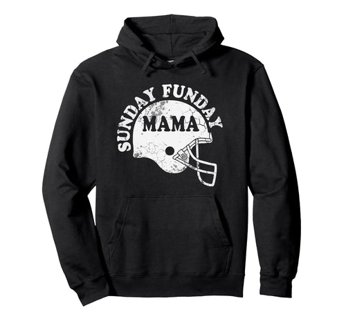 Sunday Funday Mama Football Helmet Game Hoodie - Unique Graphic for Adults - T-Shirt, Sweatshirt, Hoodie