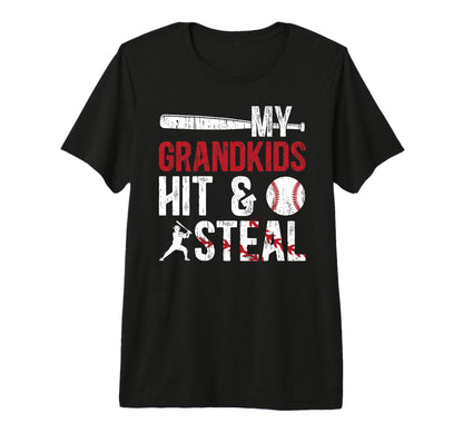 Mens Baseball Grandpa Funny Grandpa T-Shirt - Novelty Apparel for Adults - T-Shirt, Sweatshirt, Hoodie