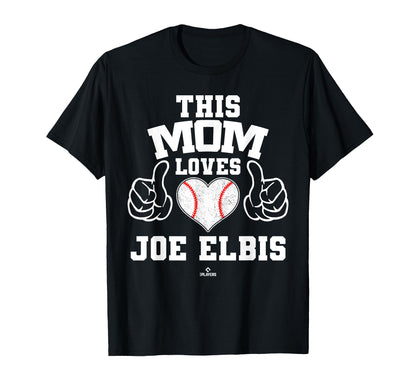 This Mom Loves Joe Elbis Prospect Baseball T-Shirt - Trendy Graphic Unisex - T-Shirt, Sweatshirt, Hoodie
