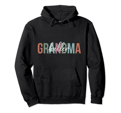 Baller Grandma Boho Softball Hoodie - Aesthetic Graphic for Adults - T-Shirt, Sweatshirt, Hoodie