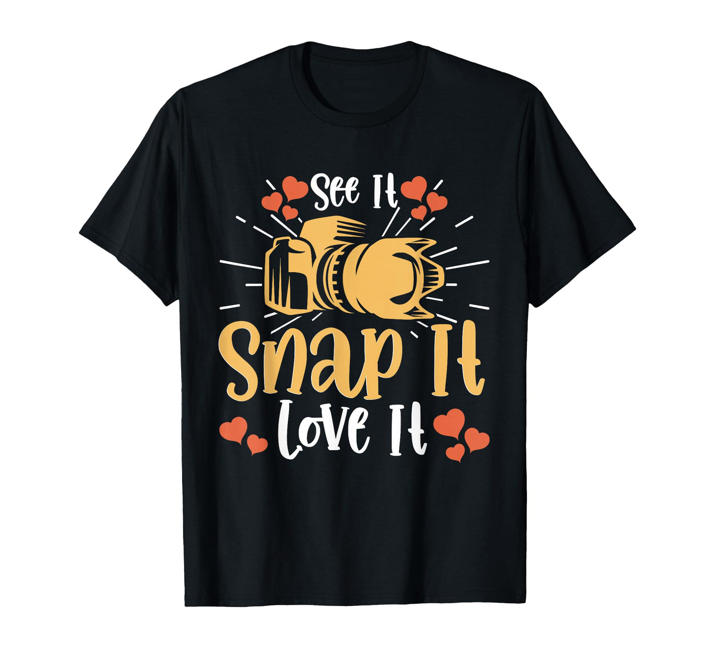 Photo Camera Photographer Flash T-Shirt - Casual Everyday Wear for Adults - T-Shirt, Sweatshirt, Hoodie