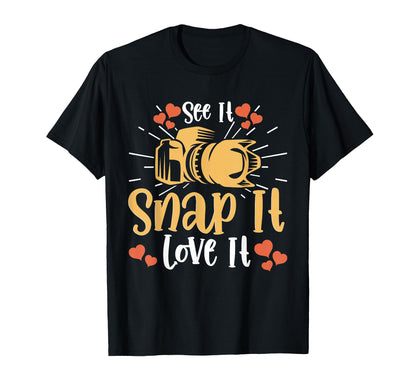 Photo Camera Photographer Flash T-Shirt - Casual Everyday Wear for Adults - T-Shirt, Sweatshirt, Hoodie