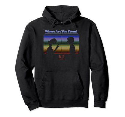 E T And Elliott Rainbow Stripe Hoodie - Novelty Apparel Men Women - T-Shirt, Sweatshirt, Hoodie