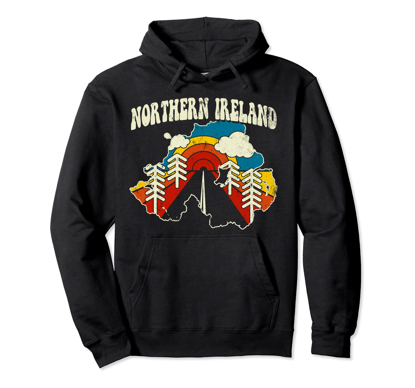 Northern Ireland Irish Country Hoodie - Aesthetic Graphic for Adults - T-Shirt, Sweatshirt, Hoodie