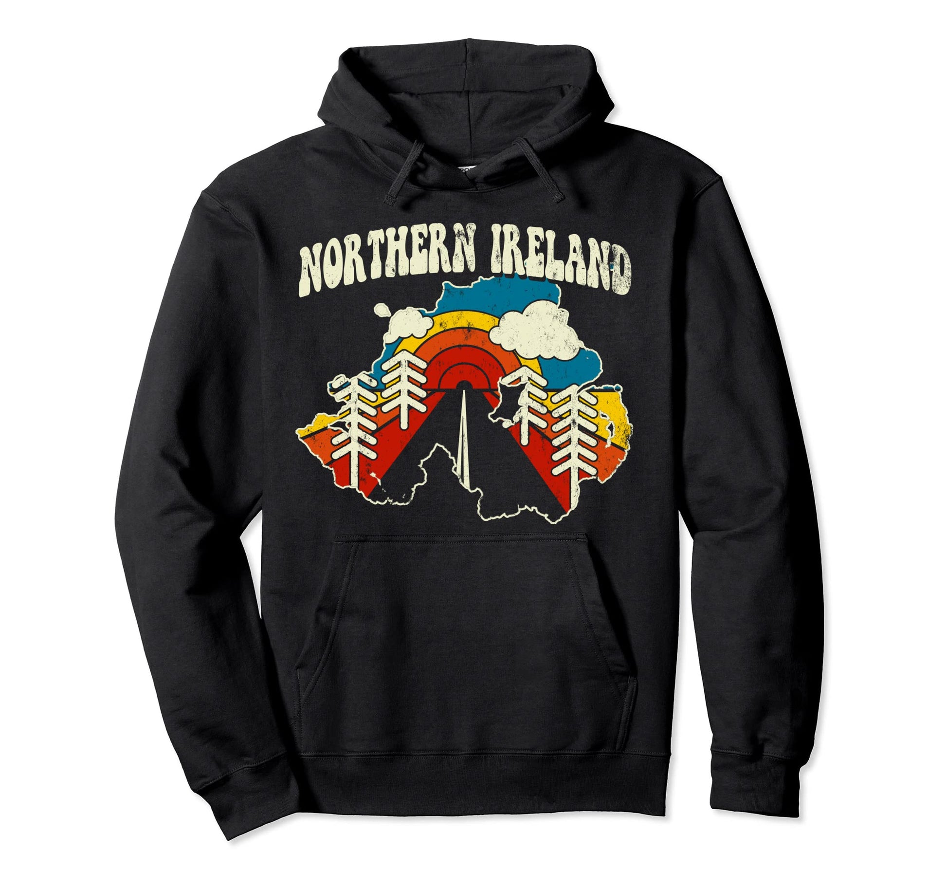 Northern Ireland Irish Country Hoodie - Aesthetic Graphic for Adults - T-Shirt, Sweatshirt, Hoodie