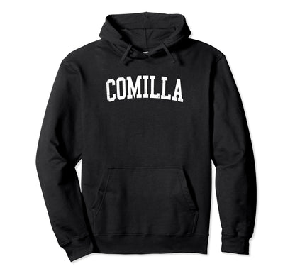 Comilla Bangladesh Distressed White Hoodie - Custom Art Print Men Women - T-Shirt, Sweatshirt, Hoodie