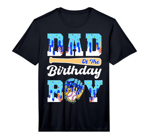 Dad Birthday Baseball Drip Ice Cream T-Shirt - Trendy Graphic for Adults - T-Shirt, Sweatshirt, Hoodie