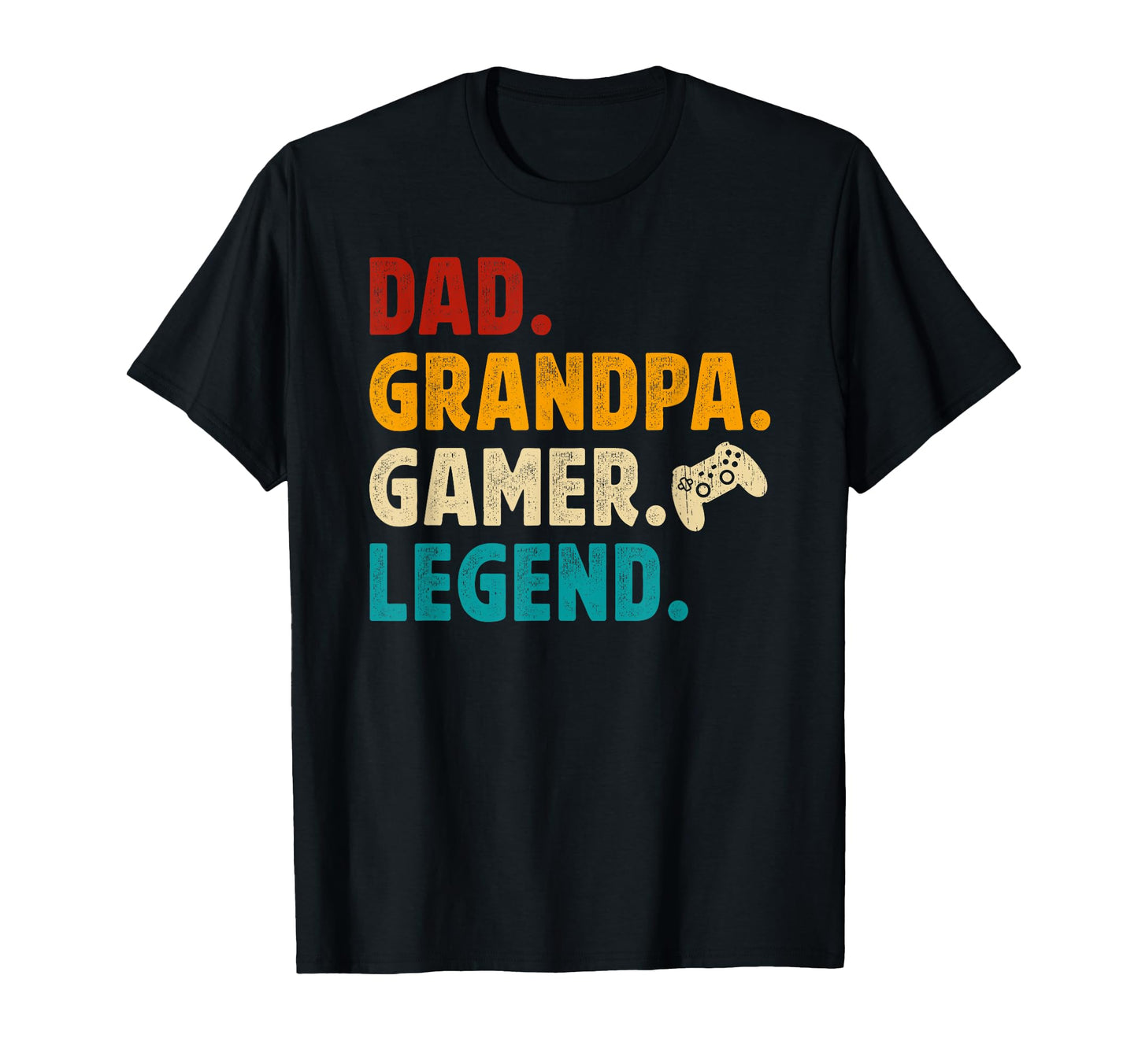 Dad Grandpa Gamer Grandpa Gaming Grandpa T-Shirt - Custom Art Print Unisex - T-Shirt, Sweatshirt, Hoodie