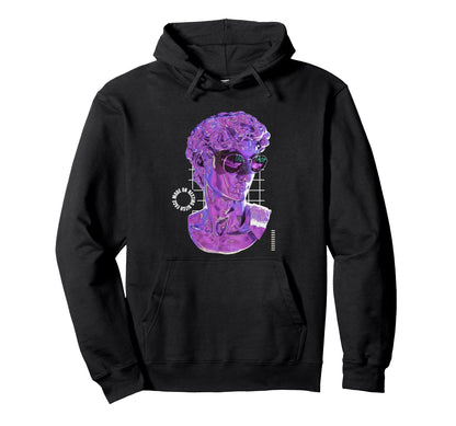 Aesthetic Vaporwave Abstract David Hoodie - Custom Art Print for Adults - T-Shirt, Sweatshirt, Hoodie
