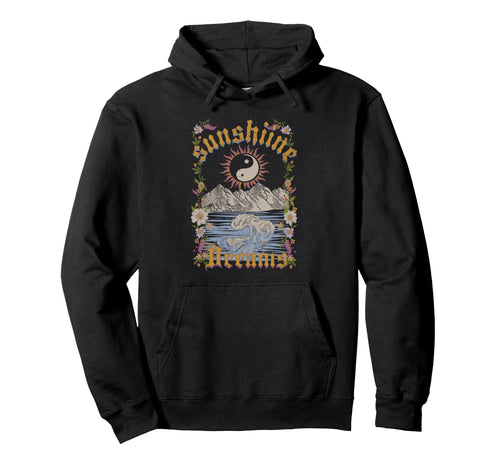 Sunshine Dreams Boho Aesthetic Hoodie - Aesthetic Graphic for Adults - T-Shirt, Sweatshirt, Hoodie