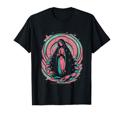 Vaporwave Virgin Mary Aesthetic T-Shirt - Trendy Graphic Men Women - T-Shirt, Sweatshirt, Hoodie