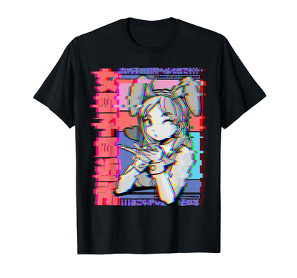 Vaporwave Aesthetic Japanese Anime T-Shirt - Unique Graphic Unisex - T-Shirt, Sweatshirt, Hoodie