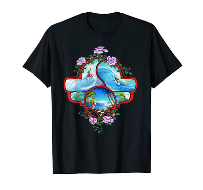 Surfing Surfer Throwback 70S Surf T-Shirt - Unique Graphic for Adults - T-Shirt, Sweatshirt, Hoodie