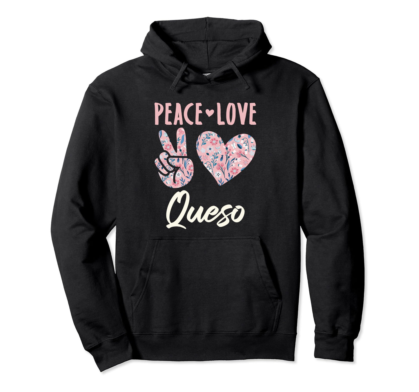 Peace Love Queso Gifts And Sweatshirt - Minimalist Print Unisex - T-Shirt, Sweatshirt, Hoodie