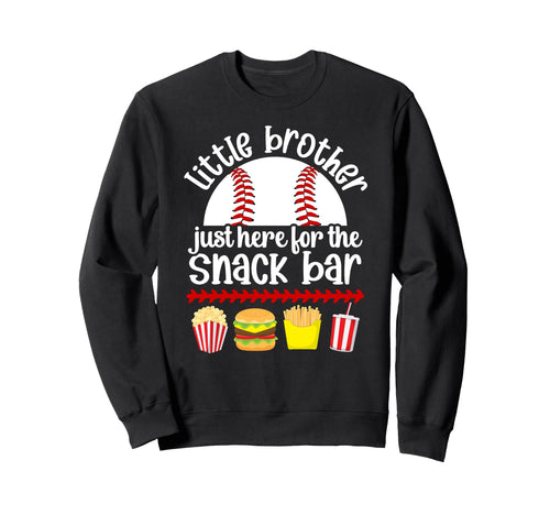 Little Brother Baseball Brother Sweatshirt - Trendy Graphic for Adults - T-Shirt, Sweatshirt, Hoodie