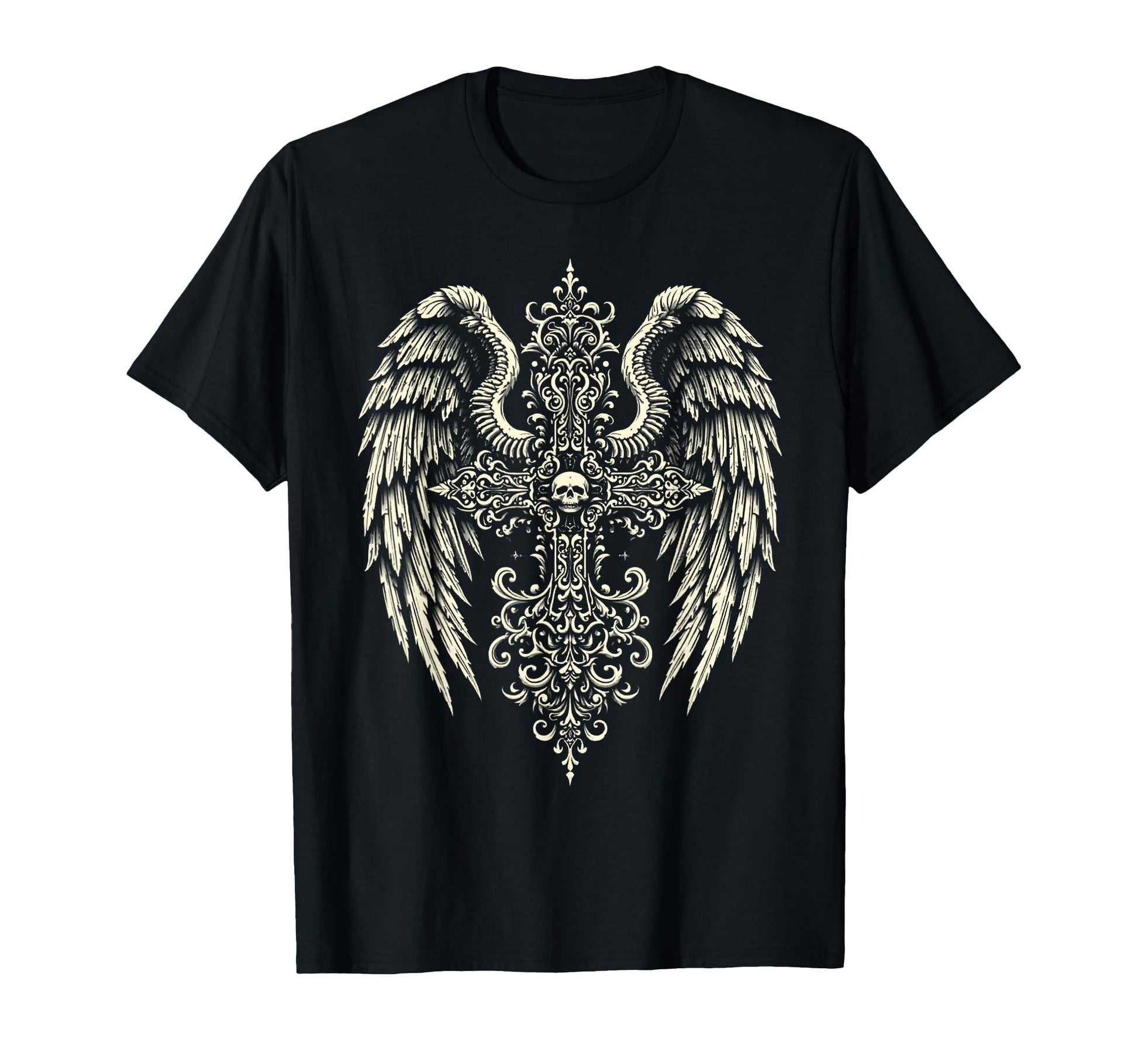 Gothic Cross Emo Aesthetic Y2K T-Shirt - Graphic Print for Adults - T-Shirt, Sweatshirt, Hoodie