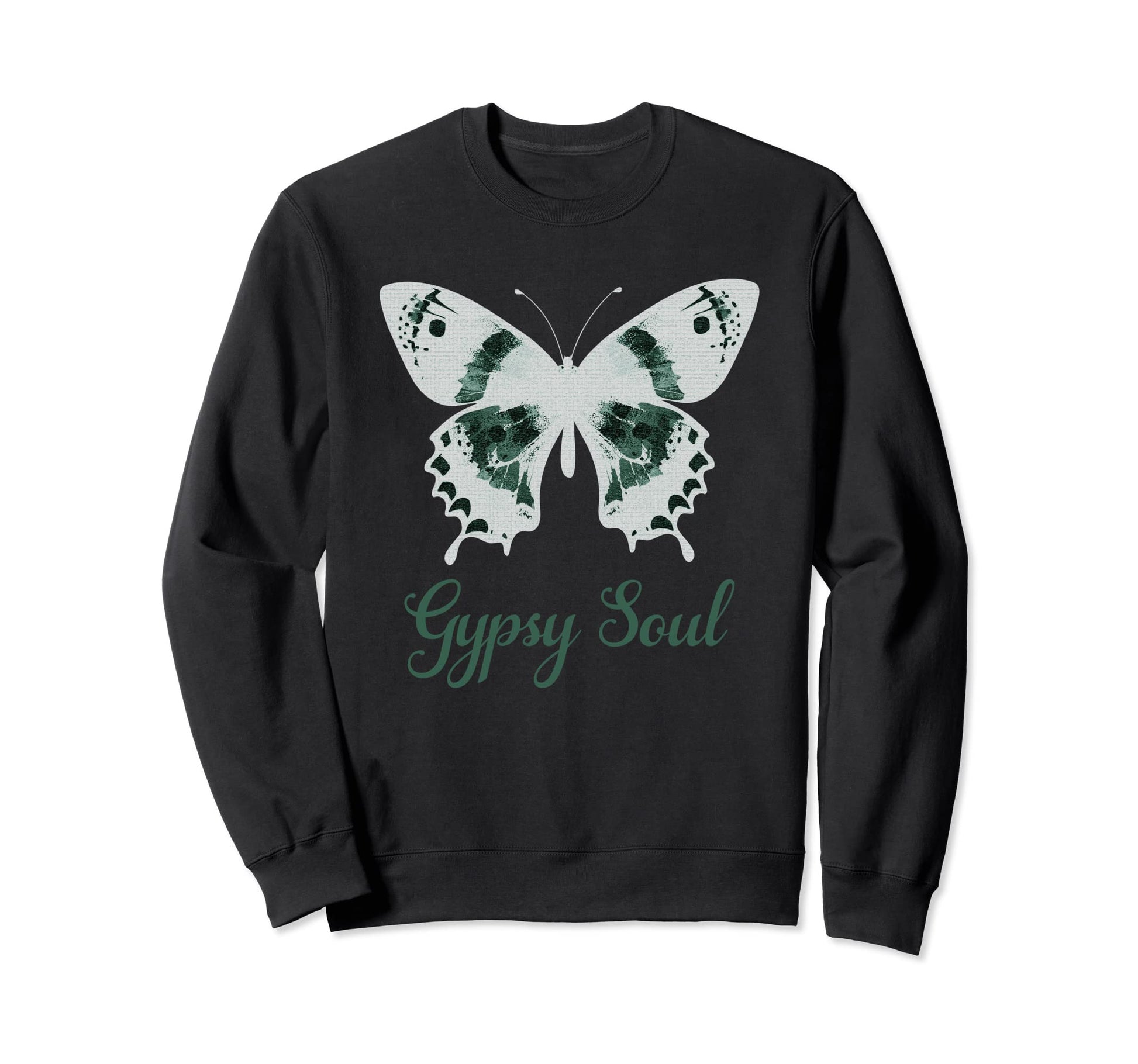 Gypsy Soul Boho Hippie Butterfly Sweatshirt - Casual Everyday Wear Unisex - T-Shirt, Sweatshirt, Hoodie
