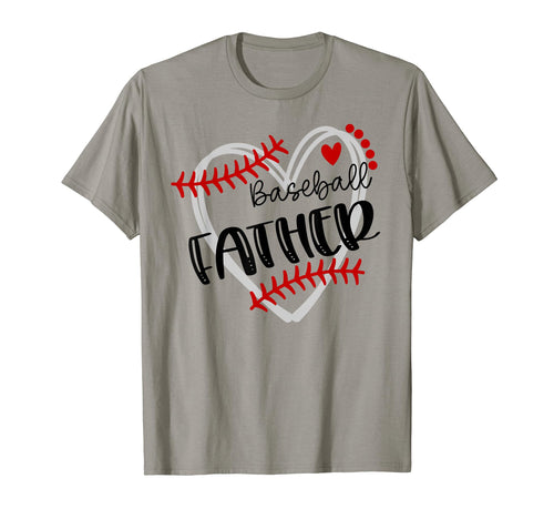 Personalized Baseball Heart Father T-Shirt - Fun Novelty Design Unisex - T-Shirt, Sweatshirt, Hoodie