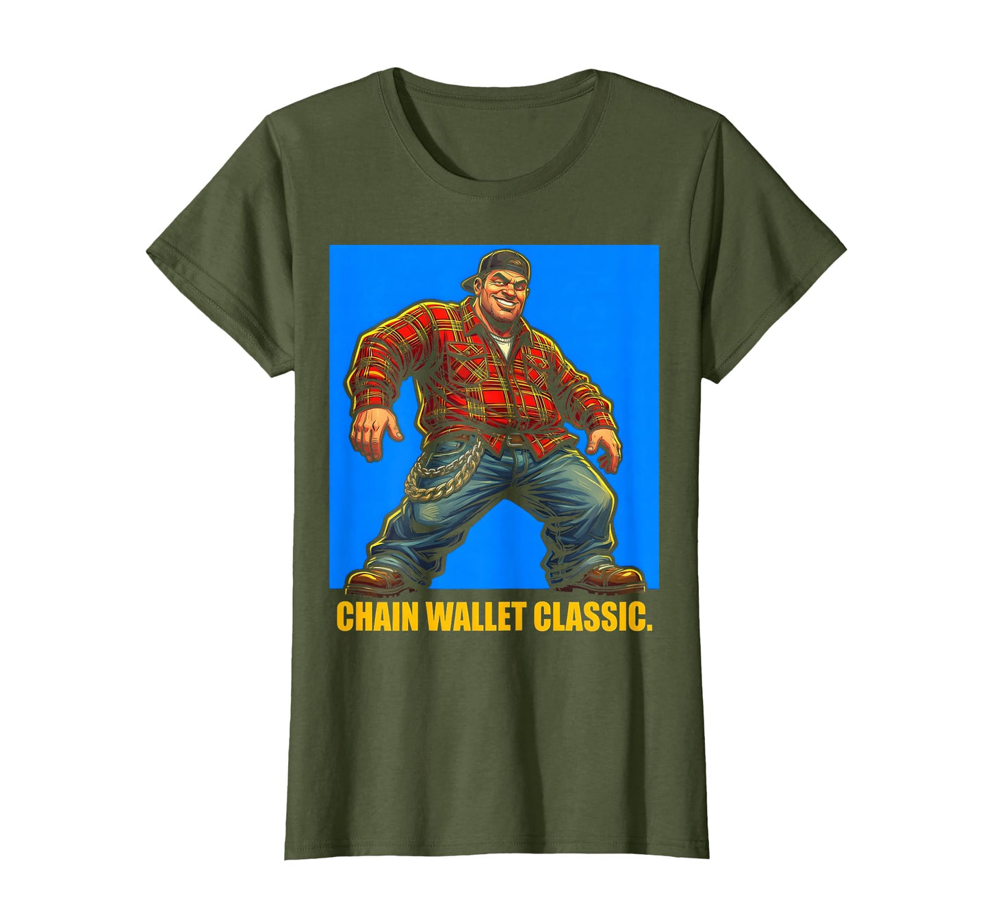 Chain Wallet 90S Nostalgia T-Shirt - Custom Art Print Unisex - T-Shirt, Sweatshirt, Hoodie